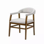 Set di 2 sedie da pranzo Royal Hampton, tessuto grigio, legno noce scuro
