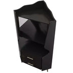 Homy Casa Mobile Bar Angolare Moderno con Ripiani e Cassetti, per Sala da Pranzo o Soggiorno, Nero