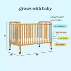Culla convertibile 3-in-1 Jenny Lind di daVinci