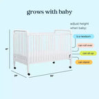 Culla convertibile 3-in-1 Jenny Lind di daVinci