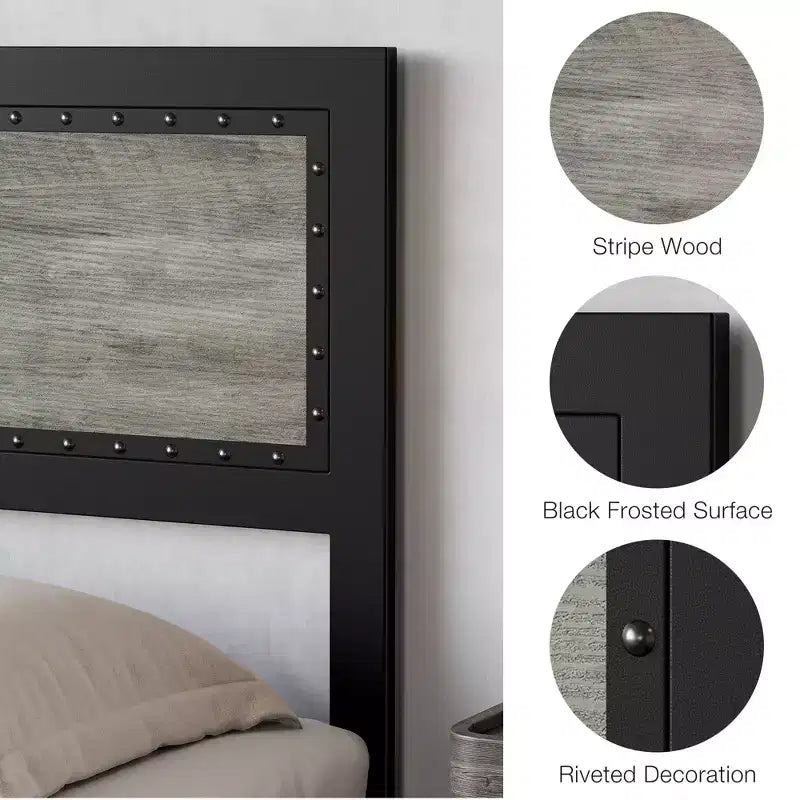 Struttura Letto Matrimoniale con 4 Cassetti Contenitore, Supporto a Doghe Metalliche, Nessuna Molla Necessaria, Design Silenzioso