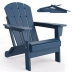 COZONY Sedia Adirondack da Esterno, HDPE Resistente con Capacità di 172 kg, Resistente alle Intemperie, Nessun Montaggio Richiesto, Pieghevole per Patio, Prato, Giardino