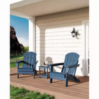COZONY Sedia Adirondack da Esterno, HDPE Resistente con Capacità di 172 kg, Resistente alle Intemperie, Nessun Montaggio Richiesto, Pieghevole per Patio, Prato, Giardino