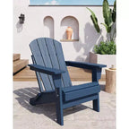 COZONY Sedia Adirondack da Esterno, HDPE Resistente con Capacità di 172 kg, Resistente alle Intemperie, Nessun Montaggio Richiesto, Pieghevole per Patio, Prato, Giardino