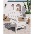COZONY Sedia Adirondack da Esterno, HDPE Resistente con Capacità di 172 kg, Resistente alle Intemperie, Nessun Montaggio Richiesto, Pieghevole per Patio, Prato, Giardino