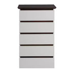 GDFStudio Myra 24 Cassettiera moderna in legno con 5 cassetti