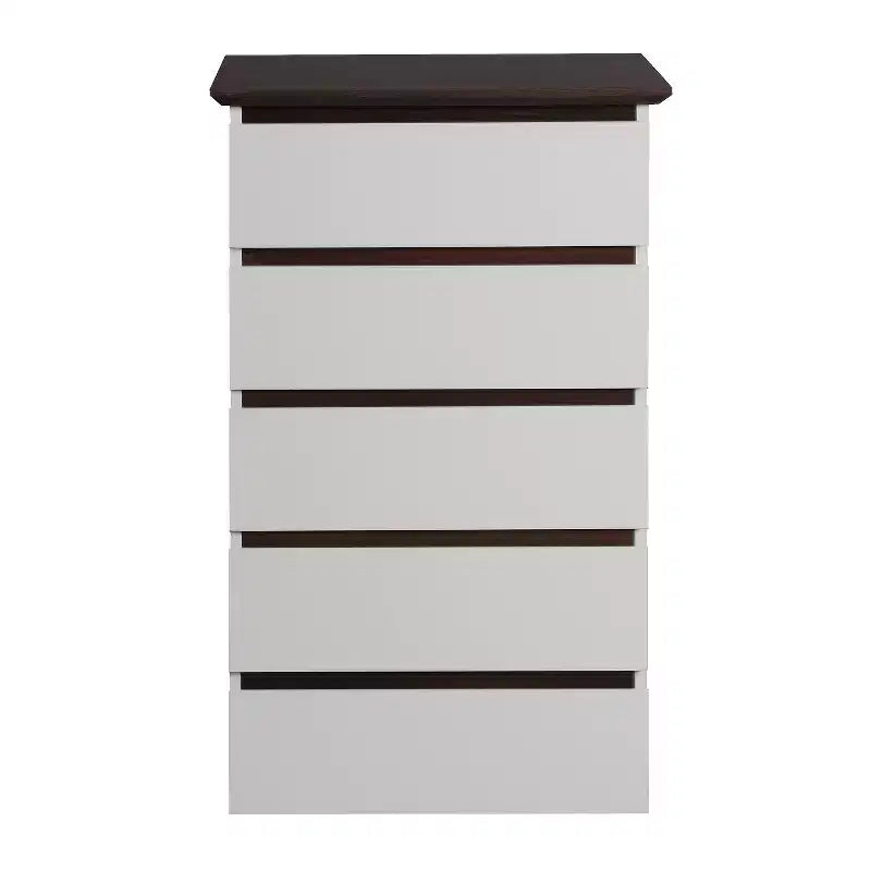 GDFStudio Myra 24 Cassettiera moderna in legno con 5 cassetti