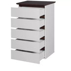 GDFStudio Myra 24 Cassettiera moderna in legno con 5 cassetti