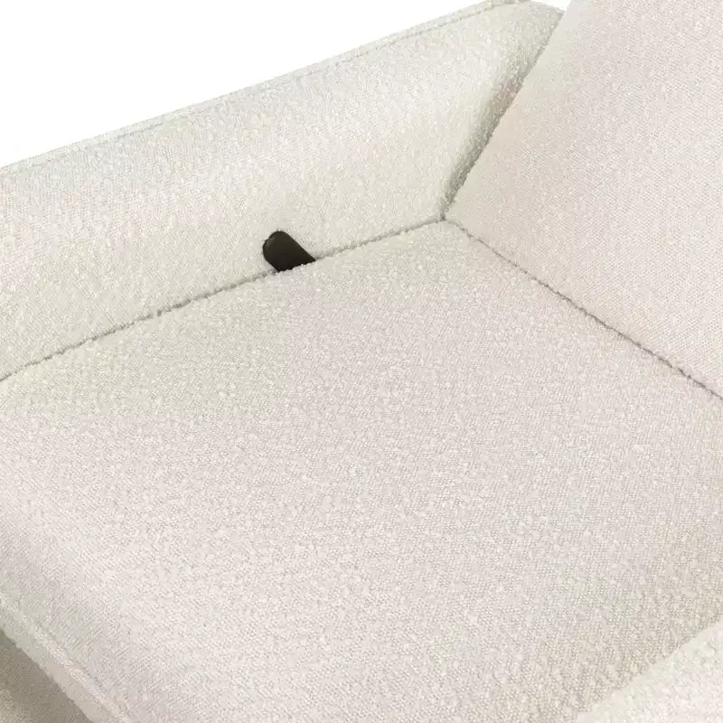 Poltrona reclinabile e girevole daVinci Penny - Boucle avorio