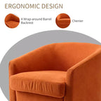 Dyonery Set di 1 Poltrona Girevole - Comoda Poltrona da Soggiorno con Schiuma Indeformabile, Poltrona Girevole Singola per Camera da Letto, Soggiorno, Ufficio