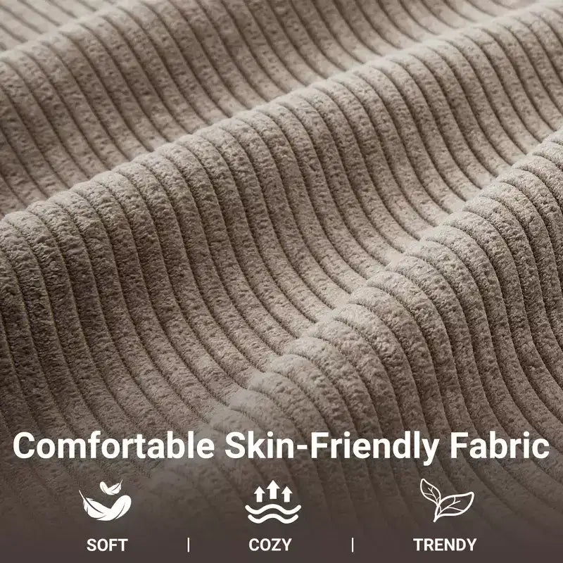 Poltrona reclinabile girevole a 360° con dondolo manuale, poltrona scorrevole imbottita con tasche laterali, per soggiorno, camera da letto, ufficio