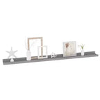 Set di 2 mensole a muro in MDF grigio 100 x 9 x 3 cm