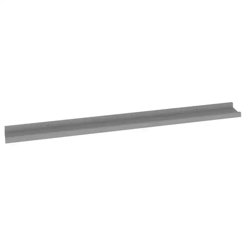 Set di 2 mensole a muro in MDF grigio 100 x 9 x 3 cm