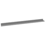 Set di 2 mensole a muro in MDF grigio 100 x 9 x 3 cm