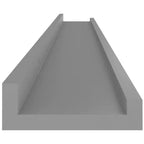 Set di 2 mensole a muro in MDF grigio 100 x 9 x 3 cm