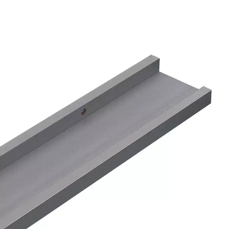 Set di 2 mensole a muro in MDF grigio 100 x 9 x 3 cm