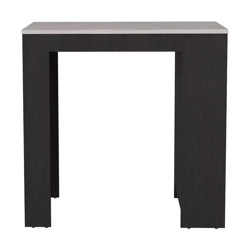 Okak Isola Cucina Moderna con Piano Tavolo Altezza Bancone, Tavolo Isola Cucina con 3 Scaffali Laterali, Organizer da Piano per Cucina