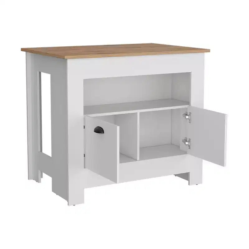 Okak Isola da cucina moderna con 2 ante, organizer da piano di lavoro con 3 ripiani, tavolo a isola per sala da pranzo