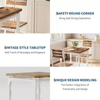 Set tavolo da pranzo per 2 persone, tavolo e sedie da pranzo compatti in 3 pezzi, seduta ergonomica confortevole