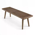 Panca Mid-Century Modern di Grandi Dimensioni