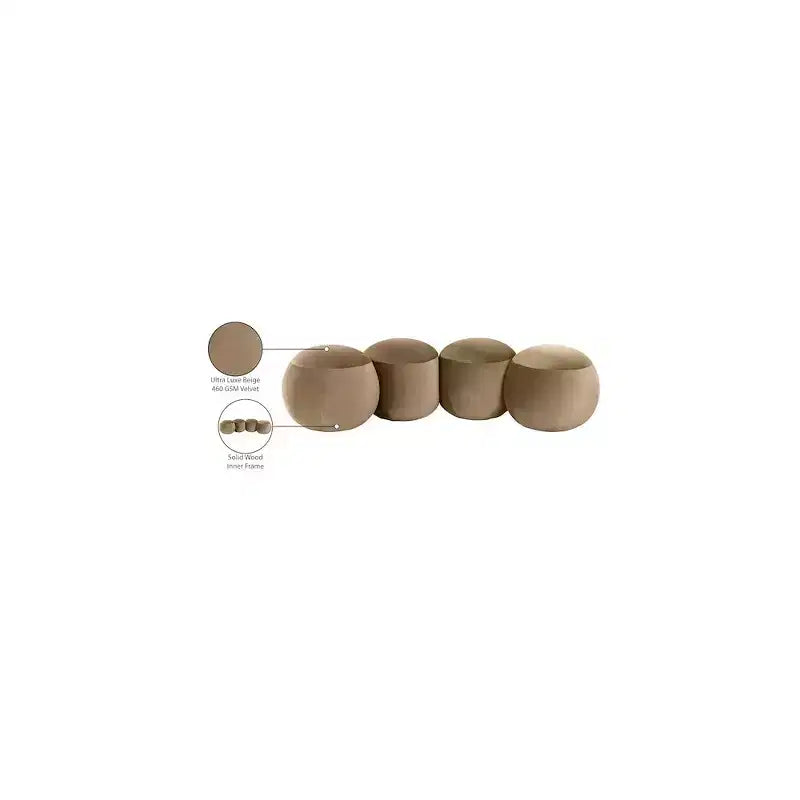 Meridian Furniture, Panca in velluto Apollo