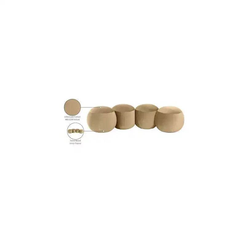 Meridian Furniture, Panca in velluto Apollo