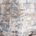 HomeRoots Pouf Ottomano Astratto in Cotone Blu 18