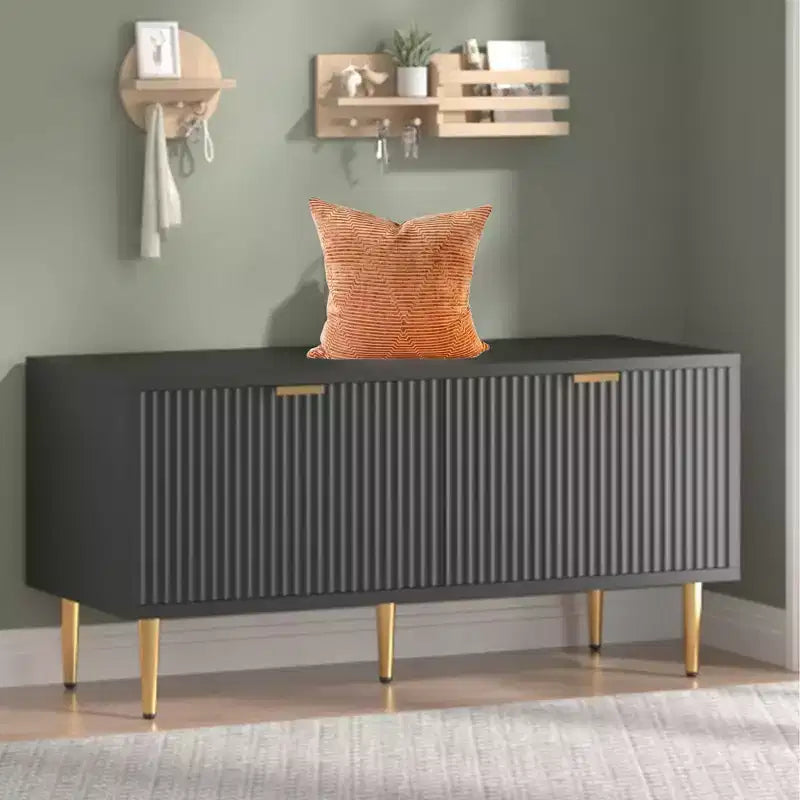 Shoe Storage Bench, 42 Wooden Storage Chest, Loads 300 lb, Easy Assembly, Storage Ottoman Bench for Entryway Bedroom Living Room