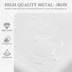 JIONJOY Sedie da pranzo moderne impilabili in metallo, set da 4 da 18 pollici, capacità 113 kg, per cucina/sala da pranzo