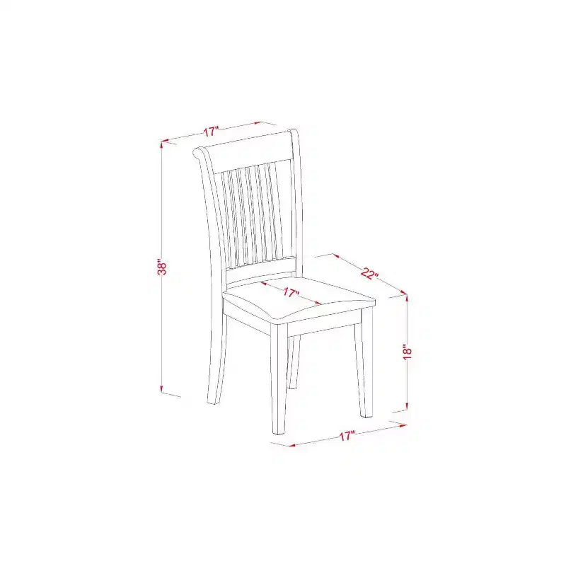 Set da Tavolo da Pranzo a 3 Pezzi con Finitura Marrone Naturale Rovere in Legno Massello HomeStock per Piccoli Spazi