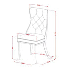 Set da pranzo 3 pezzi con piano rotondo in legno massello con finitura mogano, imbottito - 4 posti