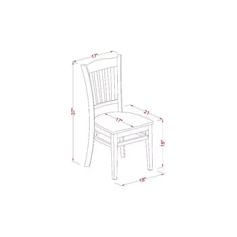 HomeStock Tavolo da Pranzo Rettangolare 7 Pezzi con Finitura Nera, Piano in Legno Massello e 6 Sedie