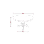 Moderno Set Sala da Pranzo da 5 Pezzi - Tavolo Rotondo e 4 Sedie da Cucina - Finitura Nera - HomeStock