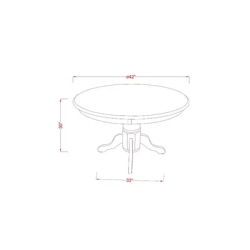 Moderno Set Sala da Pranzo da 5 Pezzi - Tavolo Rotondo e 4 Sedie da Cucina - Finitura Nera - HomeStock