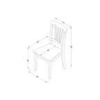 Set da Pranzo HomeStock 3 Pezzi con Finitura Marrone Naturale Quercia e Tavolo con Ribalta, Ideale per Piccoli Spazi
