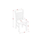 HomeStock Tavolo da Pranzo Rettangolare a 7 Pezzi con Piano in Legno Massello Finitura Rovere Naturale e 6 Sedie