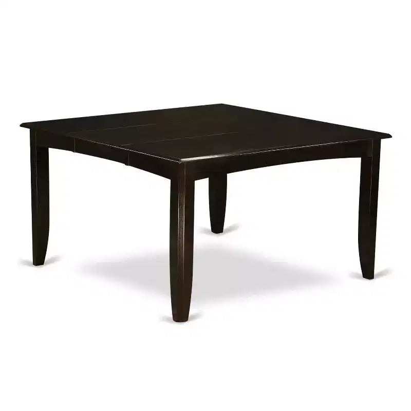 HomeStock Set da Pranzo 9 Pezzi con Tavolo Quadrato con Piano in Legno Massello Finitura Cappuccino e 8 Sedie