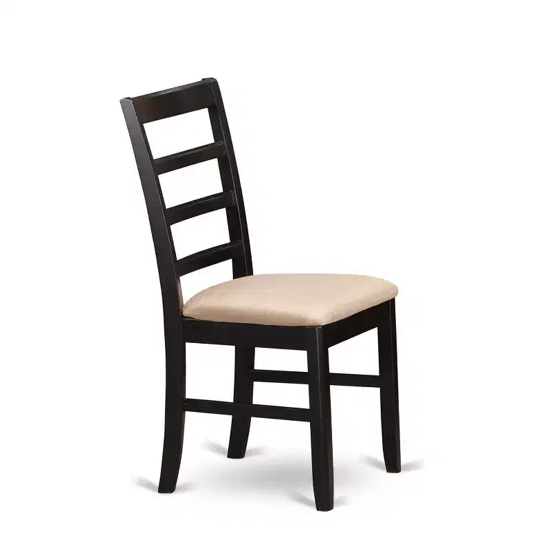 HomeStock Set da Pranzo 9 Pezzi con Tavolo Quadrato con Piano in Legno Massello Finitura Cappuccino e 8 Sedie
