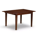 Set da pranzo rustico per cucina - Set tavolo e 2 sedie, 81x137 cm, finitura mogano