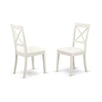 HomeStock Tavolo da Pranzo 6 Pezzi Rettangolare in Lino Bianco con Piano in Legno Massello e 1 Panchina, 4 Sedie