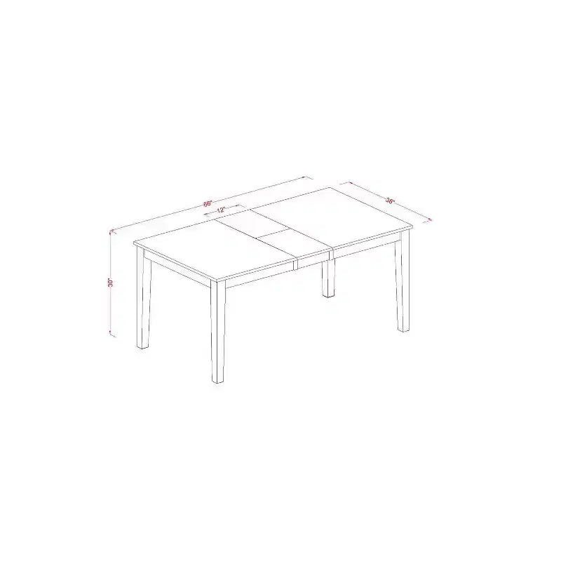 Tavolo da pranzo HomeStock 6 pezzi rettangolare con piano in legno massello finitura nera e ciliegio con 1 panca e 4 sedie