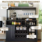 Mobile Cantinetta in MDF, Costruzione Robusta, Adatta a Soggiorni e Sale da Pranzo con Portabicchieri