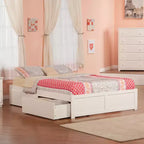 HomeStock Testata letto King Size autoportante bianca H 42 cm con telaio del letto