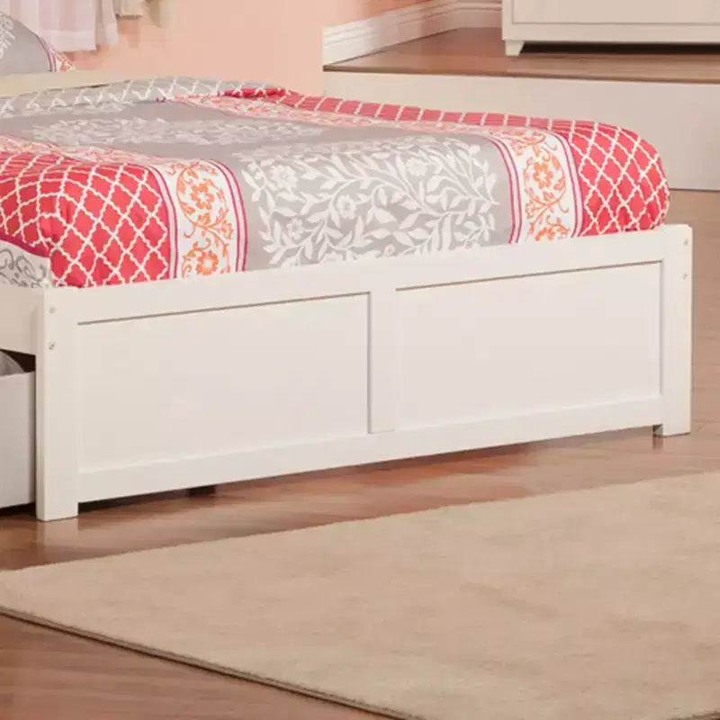 HomeStock Testata letto King Size autoportante bianca H 42 cm con telaio del letto
