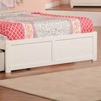 HomeStock Testata letto King Size autoportante bianca H 42 cm con telaio del letto
