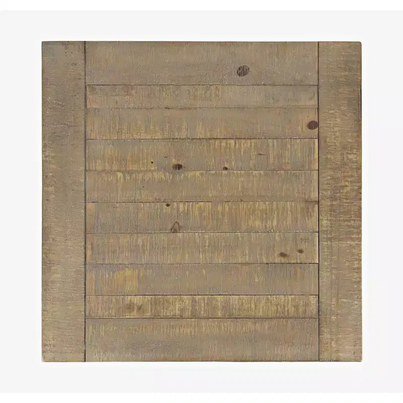 Jofran, Tavolino finale in legno massello invecchiato rustico moderno Carlyle Crossing con cavalletto