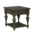 Liberty Furniture,Americana Farmhouse Drawer End Table in Dusty Taupe
