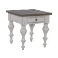 Liberty Furniture,River Place Living Room End Table - Riverstone White & Tobacco