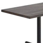 Flash Furniture Bennett Tavolo Rettangolare Commerciale da Interno in Legno Massello con Base a X in Ghisa Antiruggine da 23,75 x 29,5 ad Altezza Cena