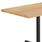 Flash Furniture Bennett Tavolo Rettangolare Commerciale da Interno in Legno Massello con Base a X in Ghisa Antiruggine da 23,75 x 29,5 ad Altezza Cena